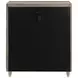 Lorient Ivory and Camel Upholstered 5 Drawer Chest with LED