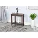 Whimora Dark Brown 16" Triangular Chair Side Table