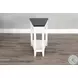 Heritage House White Chair Side Table