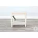 Hearthwood Haven Light Gray 16" Triangular Chair Side Table