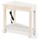 Hearthwood Haven Light Gray 16" Triangular Chair Side Table