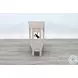 Whimora Light Gray 24" Triangular Chair Side Table