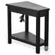 Charge Wedge Black Chair Side Table