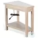 Charge Wedge Natural Chair Side Table