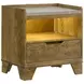 Henderson Medium Oak and Gray Upholstered Bookcase Panel Bedroom Set