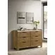 Henderson Medium Oak 6 Drawer Dresser