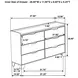 Henderson Medium Oak 6 Drawer Dresser