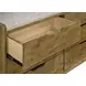 Henderson Medium Oak 6 Drawer Dresser with Mirror