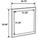 Henderson Medium Oak Square Dresser Mirror