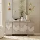 Terrace Gravel 4 Door Accent Cabinet