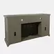 Telluride Driftwood Gray 60" Storage Console TV Stand with Electric Fireplace