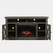 Telluride Driftwood Gray 60" Storage Console TV Stand with Electric Fireplace