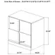 Ines White 2 Drawer Nightstand