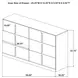 Ines White 6 Drawer Dresser