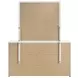Ines Navy and Gold Upholstered Panel Bedroom Set