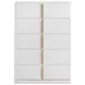 Ines Navy and Gold Upholstered Panel Bedroom Set