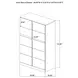 Ines White 5 Drawer Chest