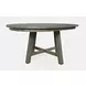 Telluride Driftwood Gray and Beige Upholstered 5 Piece Counter Height Dining Set