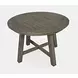 Telluride Driftwood Gray and White Upholstered 5 Piece Counter Height Dining Set