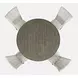 Telluride Driftwood Gray and White Upholstered 5 Piece Counter Height Dining Set