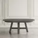 Telluride Driftwood Gray and Beige Upholstered 5 Piece Counter Height Dining Set