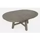 Telluride Driftwood Gray and Beige Upholstered 5 Piece Counter Height Dining Set