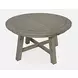 Telluride Driftwood Gray and White Upholstered 7 Piece Dining Set