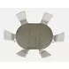 Telluride Driftwood Gray and White Upholstered 7 Piece Dining Set