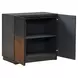 Florentine Satin Espresso 2 Door Accent Cabinet