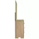Arielle Light Oak and Light Tan Upholstered Bookcase Storage Panel Bedroom Set