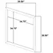 Arielle Light Oak Square Dresser Mirror