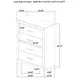 Arielle Light Oak 4 Drawer Chest