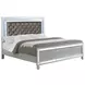 Gunnison Silver Metallic King Panel Bed