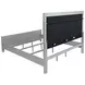 Gunnison Silver Metallic King Panel Bed