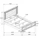 Gunnison Silver Metallic King Panel Bed
