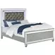 Gunnison Silver Metallic Queen Panel Bed