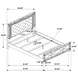 Gunnison Silver Metallic Queen Panel Bed
