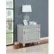 Gunnison Silver Metallic Nightstand