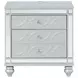 Gunnison Silver Metallic Nightstand