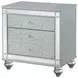 Gunnison Silver Metallic Nightstand