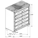 Gunnison Silver Metallic Chest