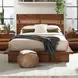 Winslow Smokey Walnut and Coffee Bean Queen Platform Bed