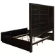 Durango Smoked Peppercorn And Grey King Upholstered Panel Bed