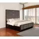 Durango Smoked Peppercorn and Gray California King Upholstered Panel Bed
