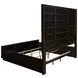 Durango Smoked Peppercorn and Gray California King Upholstered Panel Bed