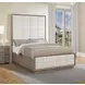 Durango Washed Oak Queen Upholstered Panel Bed