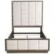 Durango Washed Oak Queen Upholstered Panel Bed