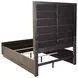Durango Washed Oak Queen Upholstered Panel Bed