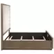 Durango Washed Oak Queen Upholstered Panel Bed