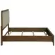 Maderia Walnut Queen Upholstered Panel Bed